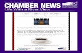 Life With a River View · 2018-03-13 · CHAMBER NEWS Life With a River View Volume 30 Join us for a candidate forum in Camanche on Wednesday, October 18th, at 7:00 p.m., at the Camanche