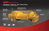 Pullstar Heavy Air Winches - Ingersoll Rand Products...Pullstar Heavy Air Winches 2,250-7,500 kg (4,950-16,530 kg) High efficiency planetary gear box and automatic disc brake ensure