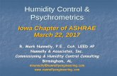 Iowa Chapter of ASHRAE March 22, 2017ashraeiowa.org/wp-content/uploads/2017/02/ASHRAE... · 3/22/2017  · Humidity Control & Psychrometrics Iowa Chapter of ASHRAE March 22, 2017