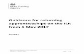 Guidance for returning apprenticeships on the ILR …...Apprenticeship guidance from 1 May 2017 Version 2 – January 2017 Page 2 of 34 Title Guidance for returning apprenticeships