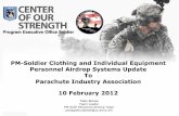 PM-Soldier Clothing and Individual Equipment Personnel Airdrop Systems … · 2014-08-18 · Admin-11-0103 Final PM-Soldier Clothing and Individual Equipment Personnel Airdrop Systems