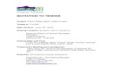 INVITATION TO TENDER€¦ · 4.4 Addenda: Addenda to this Invitation to Tender may be issued by the Owner up until 24 hours beforethe Closing Date and Time. Any addenda will be posted