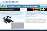 Optical Chopper - Horiba€¦ · control two choppers or a chopper and a monochromator with a stepper motor, as well as a TTL shutter. Once set up in the software, the chopper can
