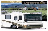 2002 Fleetwood Expedition Brochure...chassis with air-ride suspension, exhaust brakes and a 260 horsepower ISB Cummins engine. Then we add our patented Power Platform foundation. Stronger