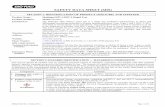 SAFETY DATA SHEET (SDS) · 2016-06-28 · Multispot HIV-1/HIV-2 Rapid Test [Catalog 25228] SDSen25228 Rev. B (May 2016) Page 3 of 20 Markings according to the United Nations (UN)