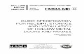 HOLLOW AMERICAN NATIONAL STANDARD METAL HMMA 840 ANSI … · The American National Standards Institute does not develop standards and will in ... American National Standard in the