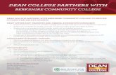 Dean College Partners with Berkshire Community …...level credits qualify for an DEAN COLLEGE PARTNERS WITH BERKSHIRE COMMUNITY COLLEGE DEAN COLLEGE PARTNERS WITH BERKSHIRE COMMUNITY