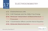 CHAPTERgencheminkaist.pe.kr/Lecturenotes/CH101/Chap17_2020.pdf17.2 Cell Potentials and the Gibbs Free Energy 17.3 Molecular Interpretation of Electrochemical Processes 17.4 Concentration