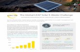 The Global LEAP Solar E-Waste Challenge...innovative approaches to management of e-waste in the off-grid solar sector in sub-Saharan Africa, which includes solar lanterns, solar home