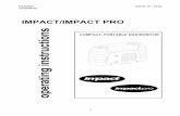 operating instructions - Environmental Equipment · 2014-10-03 · Impact disposable OFCH cartridge ... If -0.0 Vol.% for the CO2 sensor channel is permanently displayed, a sensor