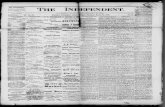 The independent. (Hillsboro, Washington County, Or.) 1888-03-29 … · 2014-06-09 · tian worker of tbe female aex. On last Sunday afternoon tbe ,dirty windows of the dingy old police