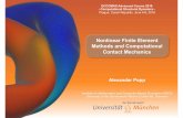 Nonlinear Finite Element Methods and Computational Contact ...shortcourse2018.it.cas.cz/im/data/my/2018_Lecture_23.pdf · Nonlinear Finite Element Methods and Computational Contact