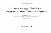 American Society of Sugar Cane Technologists · Welcome to this historical event, the first joint meeting of the American Society of Sugar Cane Technologists to be held in Louisiana.