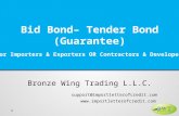 Apply Bid Bond– Bid Bond Guarantee Process