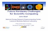 Future Hardware Challenges for Scientific Computing · Future Hardware Challenges for Scientific Computing John Shalf ... • Parallel computing has thrived on weak-scaling for ...