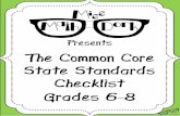 The Common Core State Standards Checklist Grades 6-8monroecountytoolbox35.weebly.com/uploads/9/7/6/2/9762673/freemath... · The Common Core State Standards Checklist Grades 6-8 .