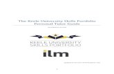 The Keele University Skills Portfolio Personal Tutor …...0 The Keele University Skills Portfolio Personal Tutor Guide Accredited by the ILM Updated for the 2017-2018 Academic Year1