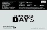 The Artistic Director’s Circle Season Sponsors · The premiere of Hundred Days was developed and produced in partnership with San Francisco’s Encore Theater Company, Co-Artistic
