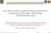 2ID and US Army Garrison Red Cloud/Area I Command ... · John W. Haefner, IMRD-ZA (DSN 732-7845, john.w.haefner.mil@mail.mil) Area I Command Information Exchange Unclassified 2ID