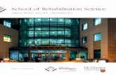 School of Rehabilitation Science · 2 | SRS ANNUAL REPORT2014-2015 MISSION The School of Rehabilitation Science aims to provide exemplary educational programs for students in occupational