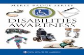 DISABILITIES AWARENESS · a. Define and discuss with your counselor the following disabilities awareness terms: disability, accessibility, adaptation, accommodation, invisible disability,