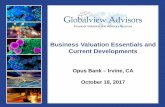 Business Valuation Essentials and Title of Presentation ... · Valuation Approaches and Stage of Development Traditional approaches to valuation (GTM, GPCM and DCF) are not easy to