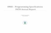 HMIS – Programming Specifications PATH Annual …...Revision History Date Version Description April 2017 1 Initial release of programming specifications. August 2017 2 Updated document