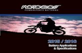 506958-2 Motocross catalog (7)motocrosspower.com/uploads/literature/506958-2 Motocross... · 2015-04-07 · MOTOCROSS Powersports Batteries Platinum High-Performance OEM Platinum