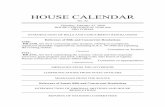 HOUSE CALENDAR - Kansas Legislaturekslegislature.org/li/b2019_20/chamber/documents/daily...HOUSE CALENDAR No. 32 Thursday, February 27, 2020 HOUSE CONVENES AT 10:00 AM PRO FORMA INTRODUCTION
