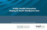 Public Health Education Vaping & Youth Marijuana Use · Slide credit Dr. Roneet Lev. ED Visits for Cannabis-Related Diagnoses Increasing in San Diego County ... Poison Control 2011-2015