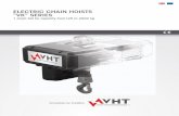ELECTRIC CHAIN HOISTS “VK” SERIESgimscompany.com/wp-content/uploads/2015/07/VHT-CHAIN-HOIST.… · Classification of the service group of the electric chain hoists “VK” series: