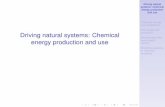 Driving natural systems: Chemical energy production and usensjones/lec-mito.pdf · Driving natural systems: Chemical energy production and use Chemical energy and metabolism ATP usage