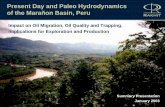 Present Day and Paleo Hydrodynamics of the Marañon Basin, Peru · 2016-09-08 · Petroleum Geology 2. ... Stratigraphic Column and Tectonic Events Peru OIL GAS SOURCE ROCK From Mathalone