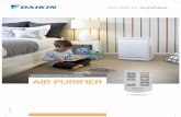 AIR PURIFICATION SOLUTIONS AIR PURIFIER - Daikin · 2020-02-24 · Split Heat Pumps and Air Purifiers are recognised by the Sensitive Choice® program, and carry the Blue Butterfly