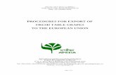 PROCEDURES FOR EXPORT OF FRESH TABLE GRAPES TO THE ...apeda.gov.in/.../procedureforexportofgrapes2018-19.pdf · agro chemicals used in the cultivation of fresh grapes exported to