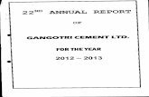 GANGOTRI CEMENT LTD. - Bombay Stock Exchange · 2015-06-10 · ANNEXURE TO THE AUDITORS'S REPORT REFERRED TO IN PARAGRAPH (1) OF OUR REPORT OF EVEN DATE TO THE MEMBERS OF M/S GANGOTRI