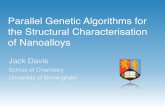 Parallel Genetic Algorithms for the Structural Characterisation of Nanoalloys · 2015-07-06 · Birmingham Cluster Genetic Algorithm • The Birmingham Cluster Genetic Algorithm (BCGA)
