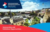 Sponsorship and Exhibition Opportunities€¦ · Sponsorship and . Exhibition Opportunities. ICMA Annual General . Meeting and Conference. May 3 to 5, 2017. LUXEMBOURG . The International