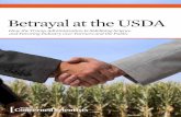 Betrayal at the USDA · Betrayal at the USDA 3 health care expenditures (HHS and USDA 2015; Cawley and ... residue in Georgia wheat that sickened at least two children, emails from
