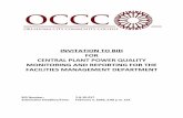 INVITATION TO BID FOR CENTRAL PLANT POWER QUALITY ... Plant Powe… · turnkey power quality monitoring and reporting for the Oklahoma City Community College central plant. The successful