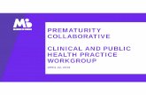 PREMATURITY COLLABORATIVE CLINICAL AND …...If you are interested in attending the full Collaborative or specific workgroup meetings please email us atcollaborative@marchofdimes.orgto
