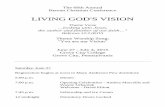 LIVING GOD'S VISION · The Hobbit: An Unexpected Journey - Matthew Jensen FOR THE LOVE OF MONEY - John Polychronis Room #112 HUMILITY IS NUMBER 1 Room #114 - Clare and Dick Ostwald