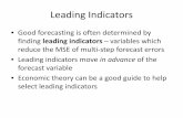 Leading Indicators - University of Wisconsin–Madisonssc.wisc.edu/~bhansen/460/460Lecture19 2017.pdf · 2017-04-03 · Leading Indicators • Good forecasting is often determined