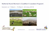 National Rural Women's Coalition E-Leaders Programmeredithturnbull.com.au/wp-content/uploads/2018/04/... · @turnbulletin National Rural Women's Coalition E-Leaders Program Session