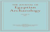 THE JOURNAL OF Egyptian Archaeology - Giza Pyramids · 2009-01-12 · THE JOURNAL OF Egyptian Archaeology VOLUME 70 1984 PUBLISHED BY . THE JOURNAL OF Egyptian Archaeology VOLUME