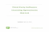 Third Party Software Licensing Agreements...THIRD PARTY SOFTWARE LICENSING AGREEMENTS Third Party Software Licensing Agreements RL6 6.8 2 of 337 CONTENTS OPEN SOURCE