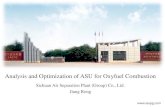 Analysis and Optimization of ASU for Oxyfuel … presentations... Sichuan Air Separation Plant (Group) Co., Ltd. Jiang Rong Analysis and Optimization of ASU for Oxyfuel Combustion