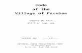 brantny.com Code Book.docx  · Web viewI, JOYCE M RAUKER, Village Clerk of the Village of Farnham, hereby certify that the chapters contained in this volume are based upon the original