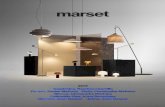 2017 - Marset · de metal sujeta más de 5 metros de cinta laminada en espiral que envuelve la luz, la protege y la tamiza para conseguir ambientes de confort y bienestar. Y es que