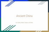 Ancient China - Amphitheater Public Schools · Tang Dynasty The Golden Age of China 618-907 Created after the fall of the Sui Dynasty Mainly covers the korean peninsula and northern